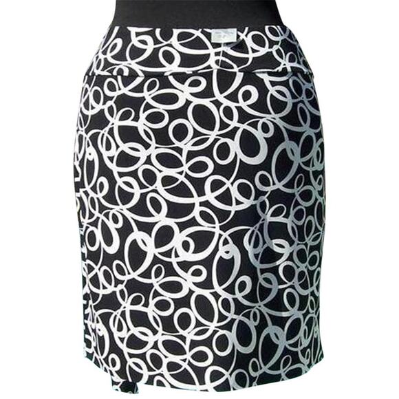 Cache Stretch Faux Wrap Hanky Hem Skirt Asymmetrical Hankey Hem New $128 NWT - Picture 2 of 6
